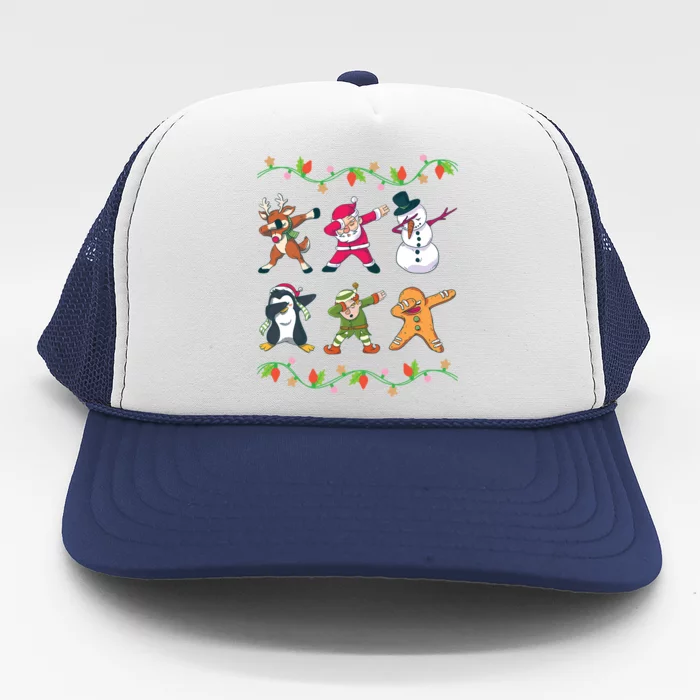 Cool Christmas Squad Dabbing Clothes Xmas Holiday Gift Ideas Gift Trucker Hat