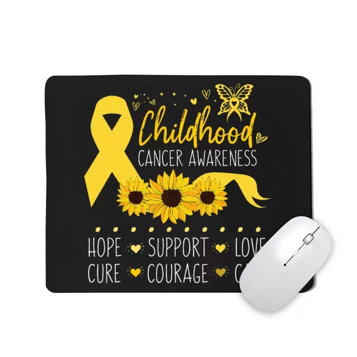 Childhood Cancer Support Family Childhood Cancer Awareness Mousepad