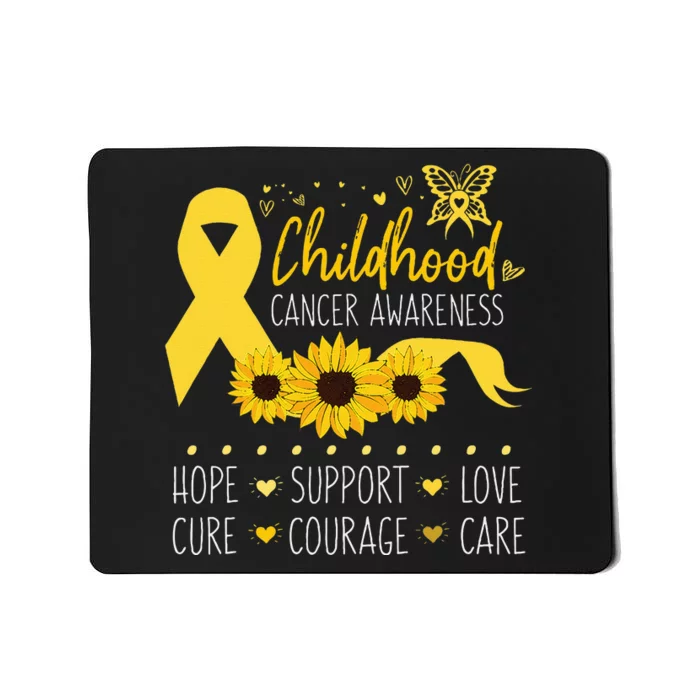 Childhood Cancer Support Family Childhood Cancer Awareness Mousepad