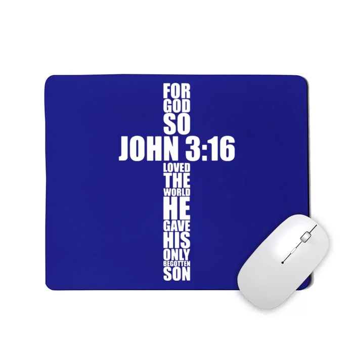 Christian Cross Saying Religiouss Bible Verse Mousepad