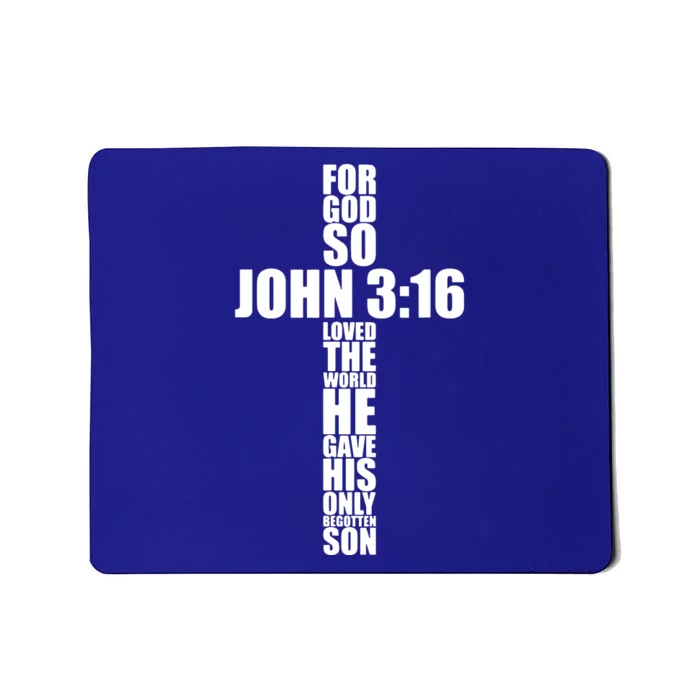 Christian Cross Saying Religiouss Bible Verse Mousepad