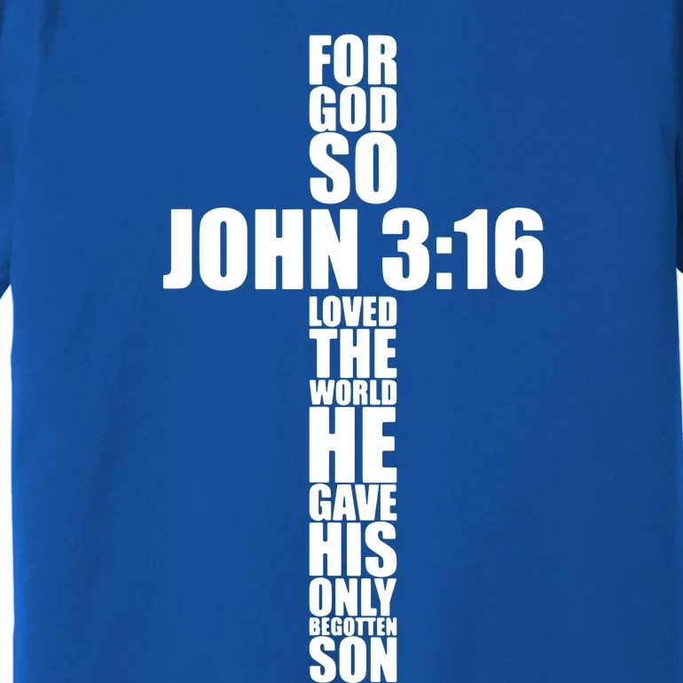 Christian Cross Saying Religiouss Bible Verse Premium T-Shirt