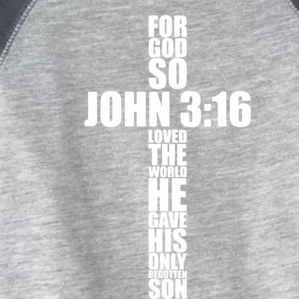 Christian Cross Saying Religiouss Bible Verse Toddler Fine Jersey T-Shirt