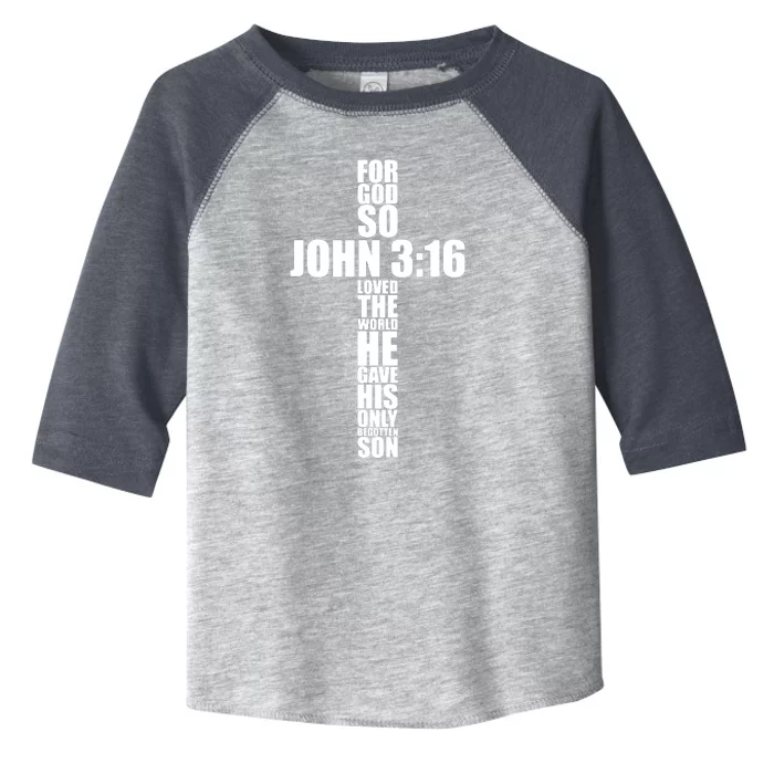 Christian Cross Saying Religiouss Bible Verse Toddler Fine Jersey T-Shirt