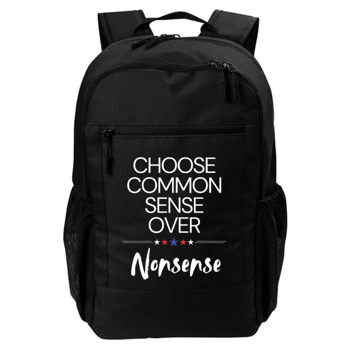 Choose Common Sense Over Nonsense Kamala Harris Daily Commute Backpack