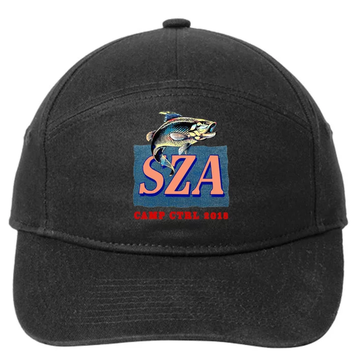 Camp Ctrl SZA fishing 7-Panel Snapback Hat