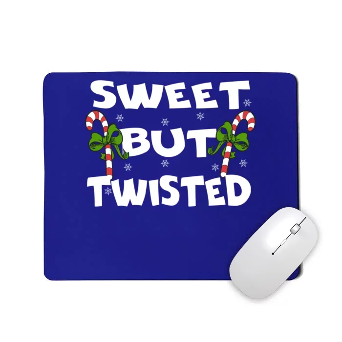 Candy Cane Sweet But Twisted Christmas Xmas Pajama Gift Mousepad