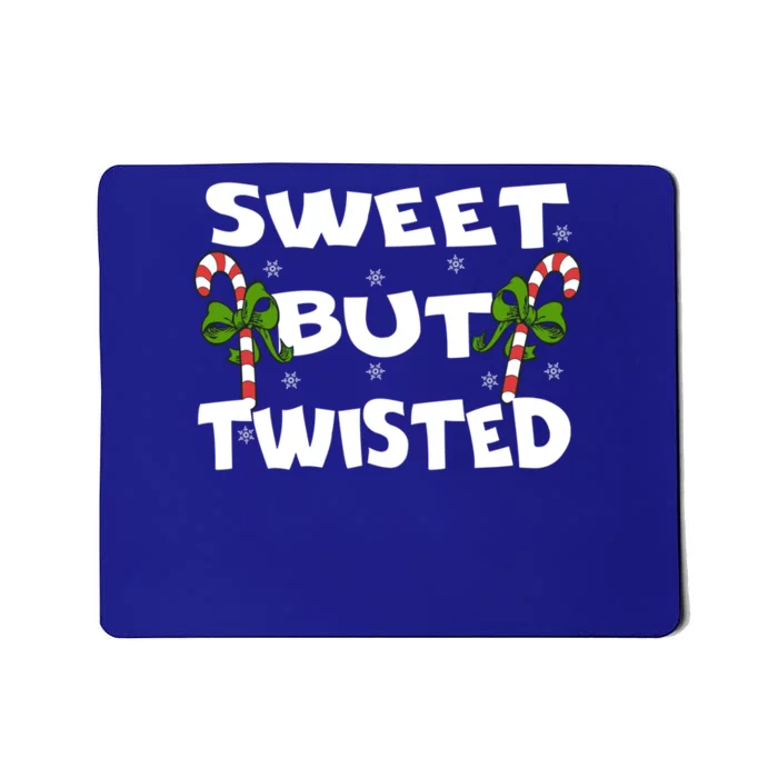 Candy Cane Sweet But Twisted Christmas Xmas Pajama Gift Mousepad