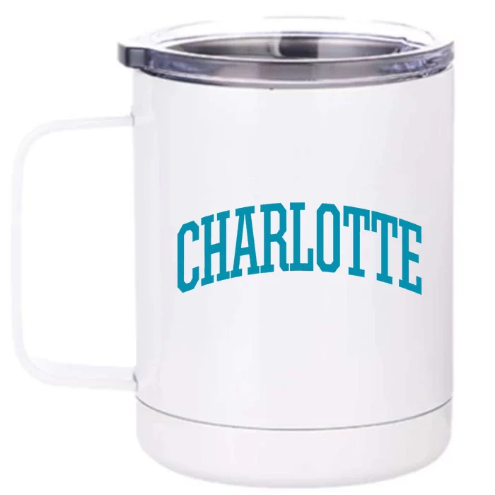 Charlotte Charlotte Sports Collegestyle Front & Back 12oz Stainless Steel Tumbler Cup