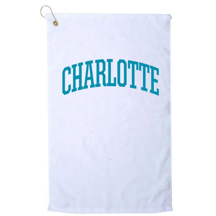 Charlotte Charlotte Sports Collegestyle Platinum Collection Golf Towel