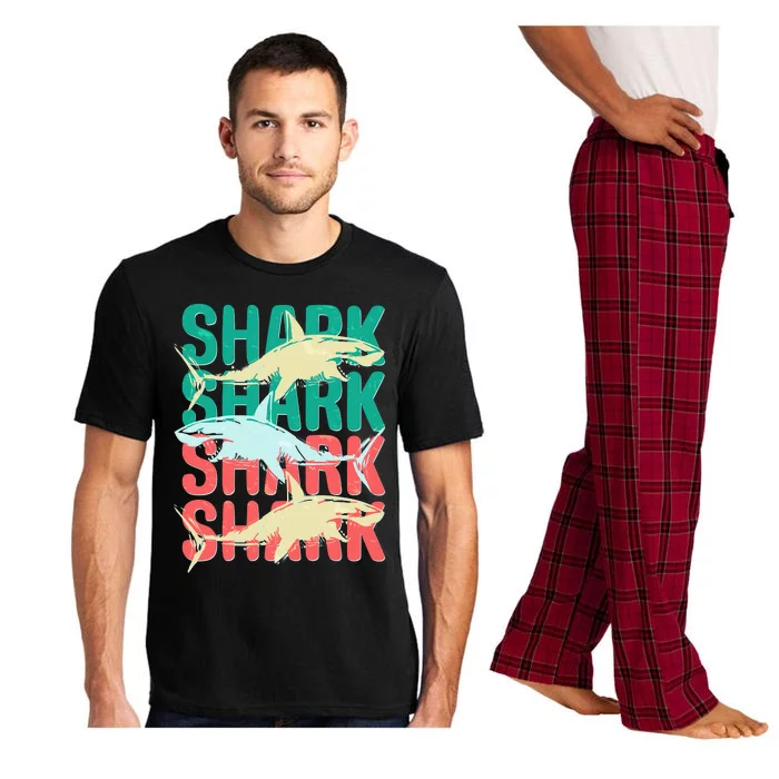 Cool Colorful Sharks Pajama Set