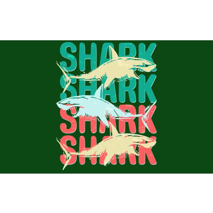 Cool Colorful Sharks Bumper Sticker