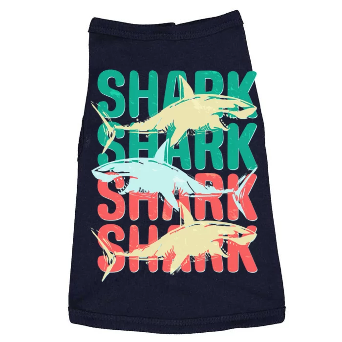 Cool Colorful Sharks Doggie Tank