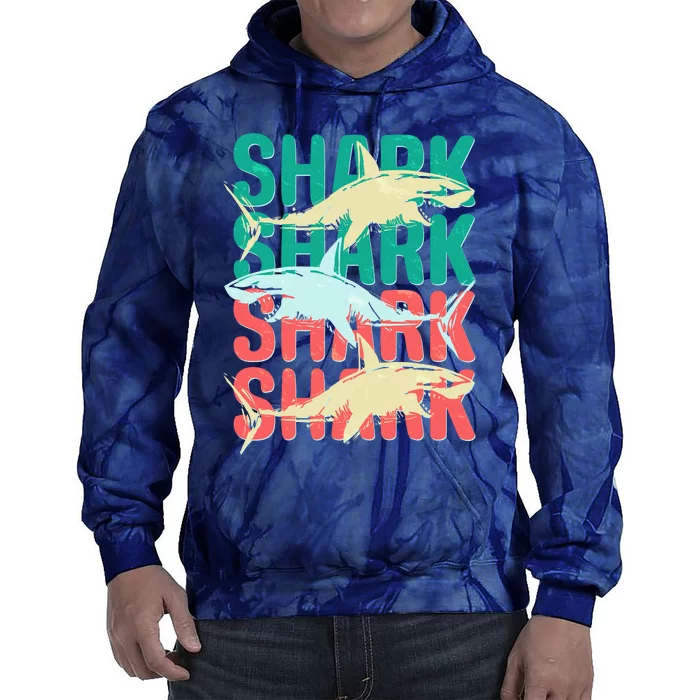 Cool Colorful Sharks Tie Dye Hoodie