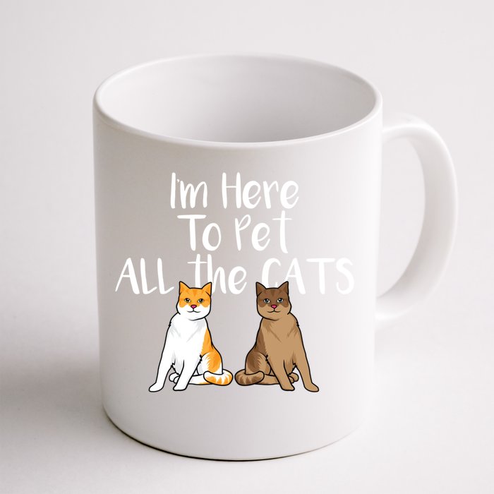 Cute Cat Saying Design For CatLovers And Cat Moms Gift Front & Back Coffee Mug