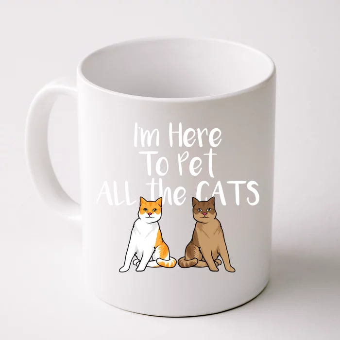 Cute Cat Saying Design For CatLovers And Cat Moms Gift Front & Back Coffee Mug