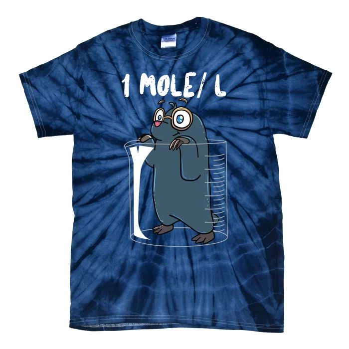 Chemistry Chemist Student Science Teacher Mole Tie-Dye T-Shirt