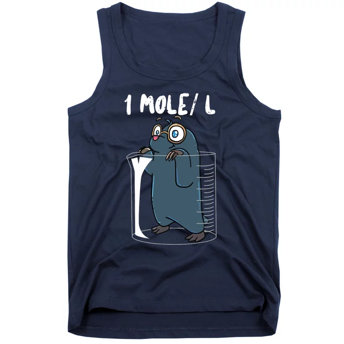 Chemistry Chemist Student Science Teacher Mole Tank Top