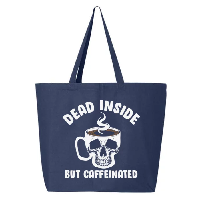 Coffee Cup Skeleton Funny Coffee Graphic Plus Size Gift 25L Jumbo Tote