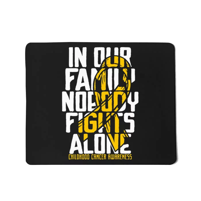 Childhood Cancer Support Family Childhood Cancer Awareness Mousepad