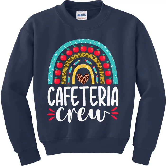 Cafeteria Crew School Lunch Lady Appreciation Back To School Kids Sweatshirt