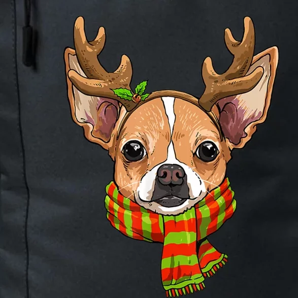 Chihuahua Christmas Santa Clause Dog Reindeer Xmas Dog Lover Gift Daily Commute Backpack