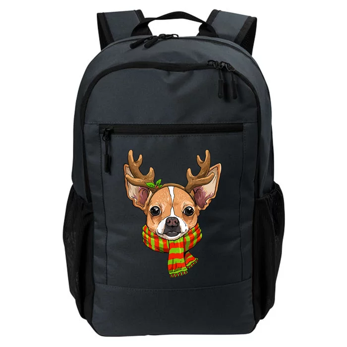 Chihuahua Christmas Santa Clause Dog Reindeer Xmas Dog Lover Gift Daily Commute Backpack