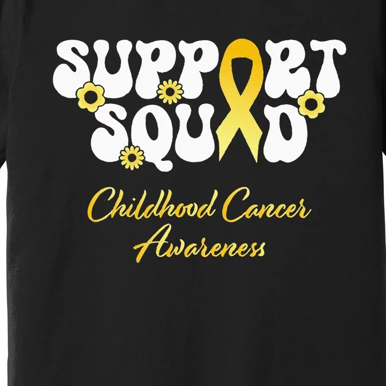 Childhood Cancer Support Squad Childhood Cancer Awareness Premium T-Shirt