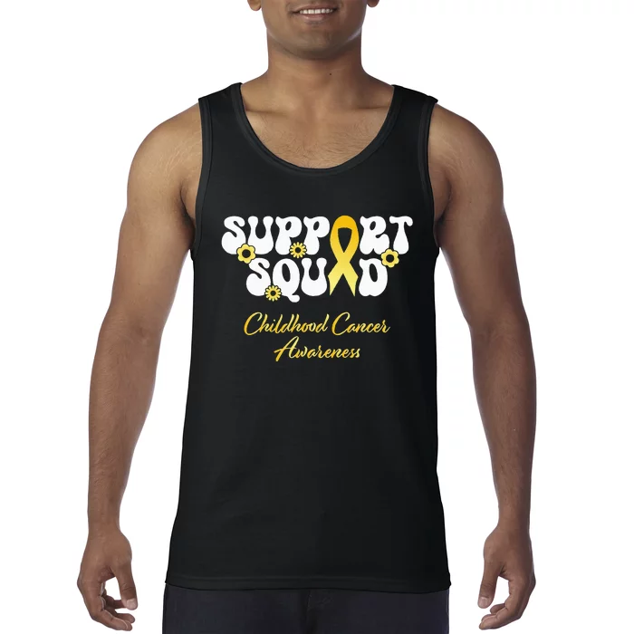 Childhood Cancer Support Squad Childhood Cancer Awareness Tank Top