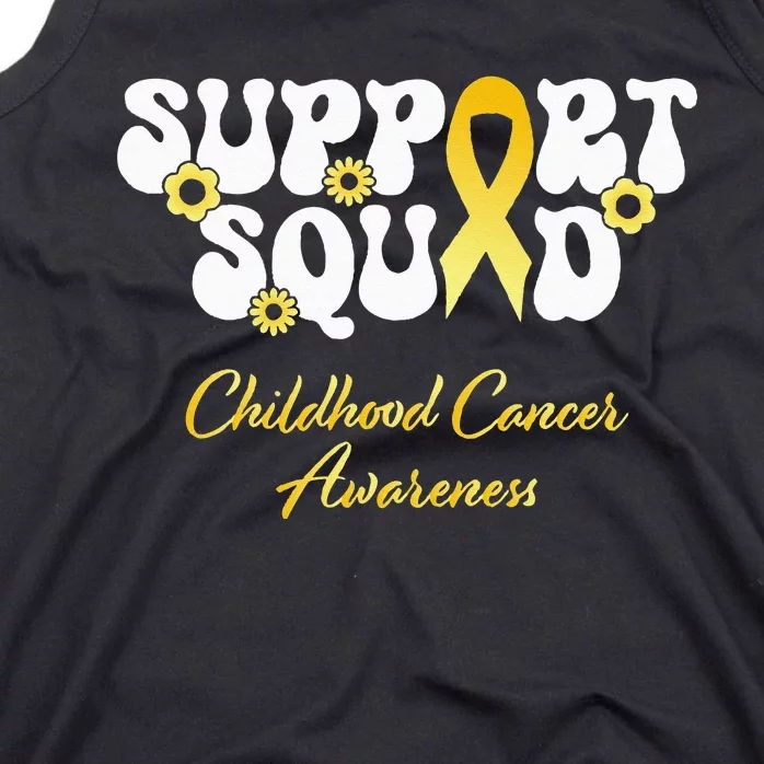 Childhood Cancer Support Squad Childhood Cancer Awareness Tank Top