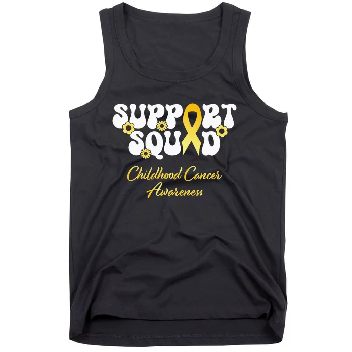 Childhood Cancer Support Squad Childhood Cancer Awareness Tank Top