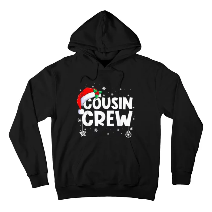 Cousin Crew Santa Hat Christmas Family Ing Xmas Pajamas Hoodie