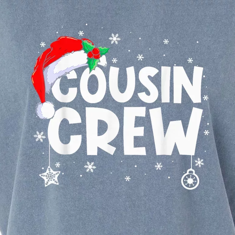 Cousin Crew Santa Hat Christmas Family Ing Xmas Pajamas Garment-Dyed Women's Muscle Tee