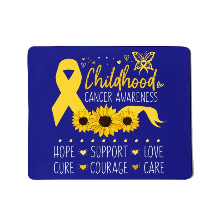 Childhood Cancer Support Family Childhood Cancer Awareness Mousepad