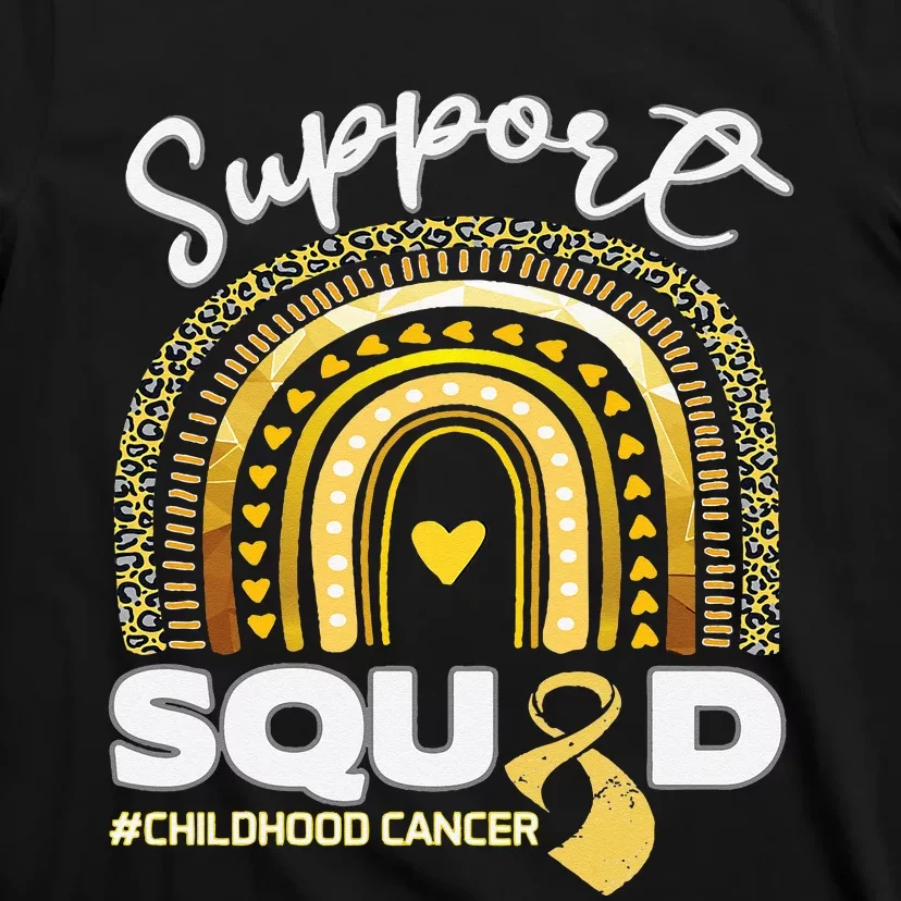 Childhood Cancer Support Squad Gold Ribbon T-Shirt