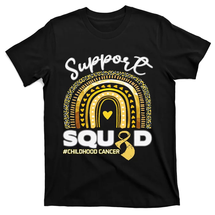 Childhood Cancer Support Squad Gold Ribbon T-Shirt