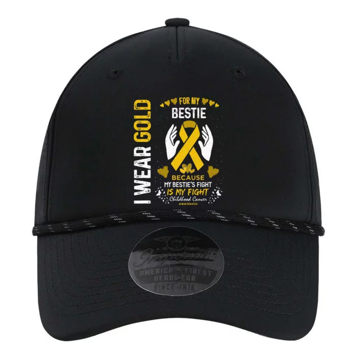 Childhood Cancer Survivor Support I Wear Gold For My Bestie Performance The Dyno Cap