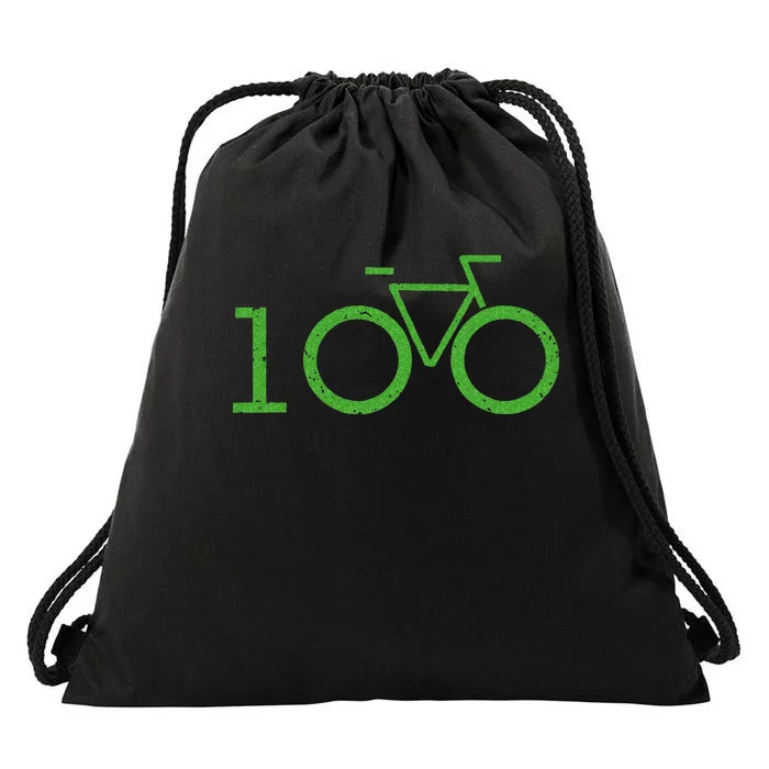 Cool Cycling S Century Ride 100 Drawstring Bag