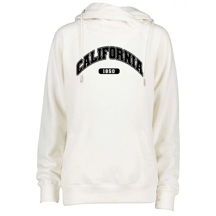 California Collegiate Style 1850 Womens Funnel Neck Pullover Hood