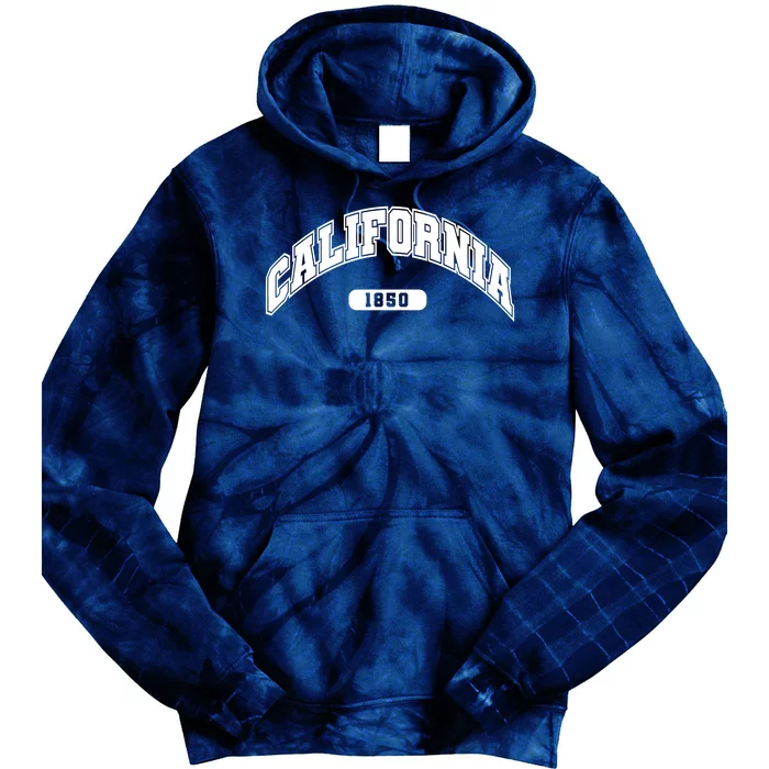 California Collegiate Style 1850 Tie Dye Hoodie