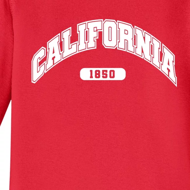 California Collegiate Style 1850 Baby Long Sleeve Bodysuit