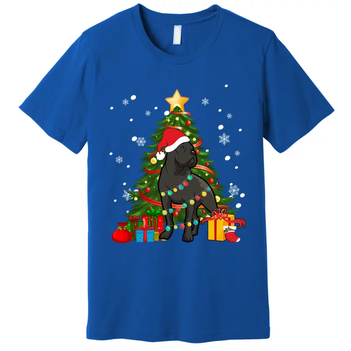 Cane Corso Santa Christmas Tree Light Pajama Dog Xmas Great Gift Premium T-Shirt