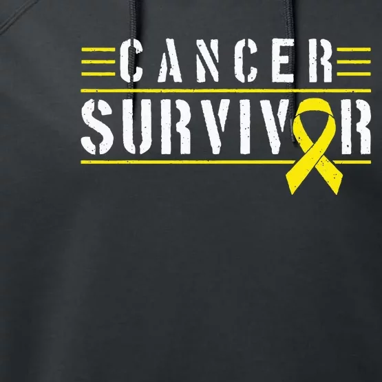 Childhood Cancer Survivor Performance Fleece Hoodie