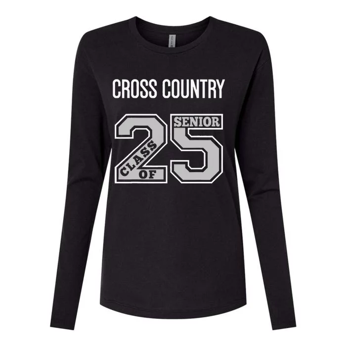 Cross Country Senior Class Of 2025 Xc Class 25 Team Swag Womens Cotton Relaxed Long Sleeve T-Shirt