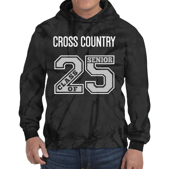 Cross Country Senior Class Of 2025 Xc Class 25 Team Swag Tie Dye Hoodie