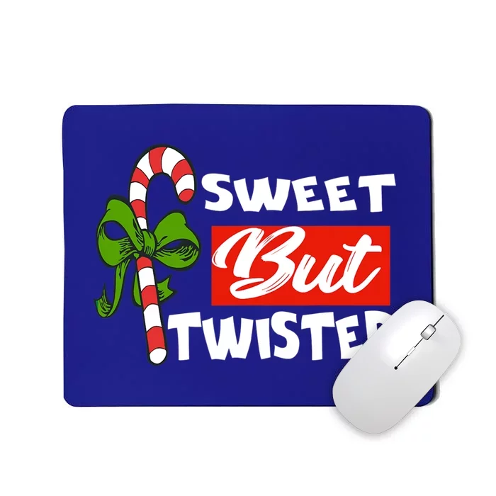 Candy Cane Sweet But Twisted Funny Christmas Gift Mousepad