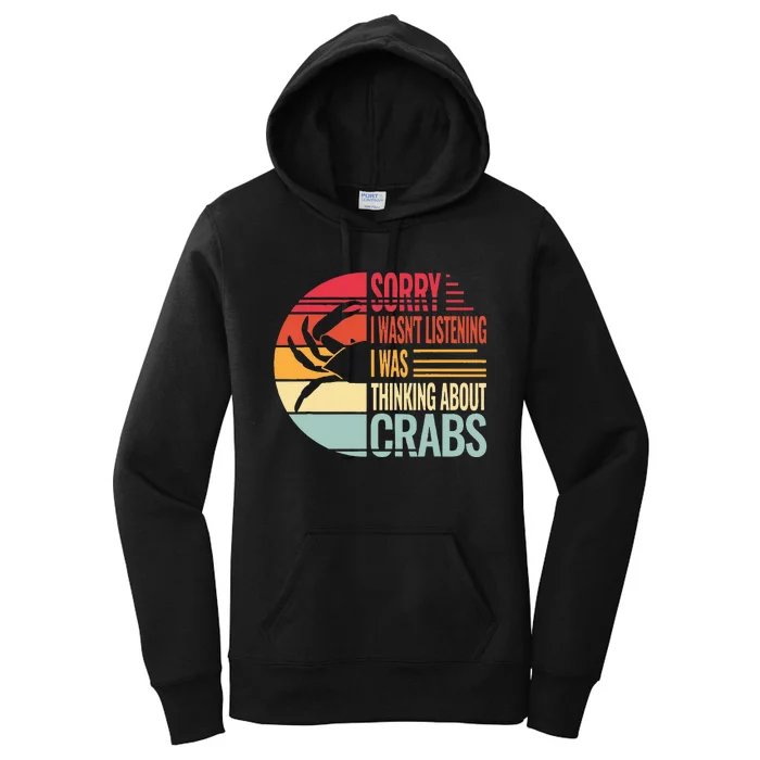 crab crabmeat seafood crabbing crabs crabby Women's Pullover Hoodie