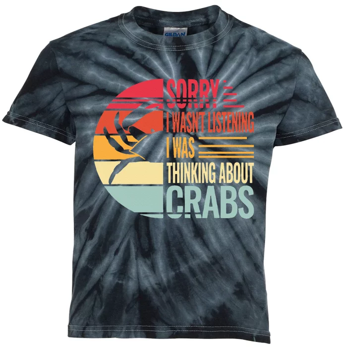 crab crabmeat seafood crabbing crabs crabby Kids Tie-Dye T-Shirt