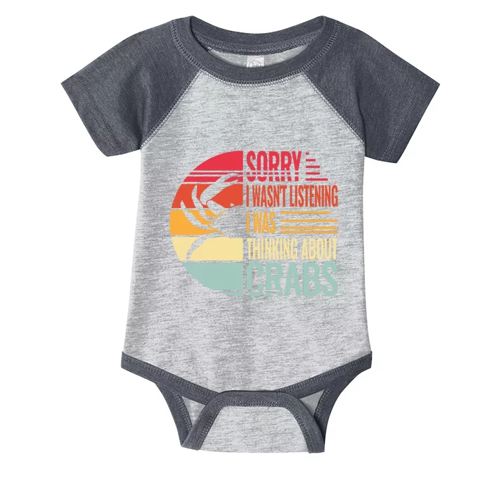 crab crabmeat seafood crabbing crabs crabby Infant Baby Jersey Bodysuit