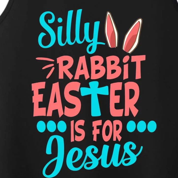 Christians Cute Silly Rabbit Easter Is For Jesus Performance Tank